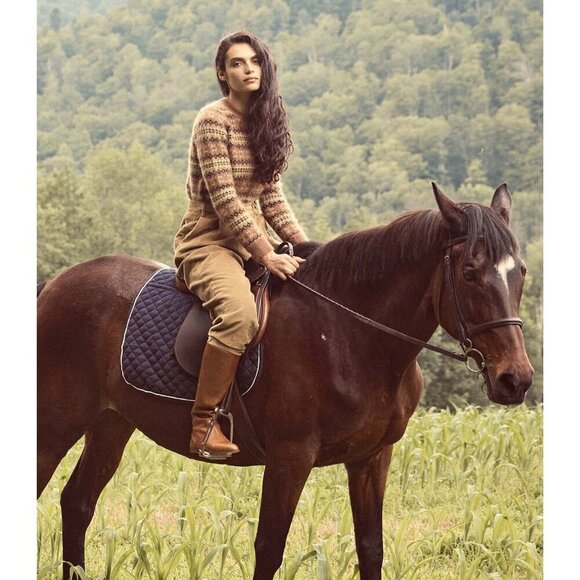 💕DOEN💕 Atherton Pant ~ High Waisted Corduroy Pants Chestnut Brown 12 NWT - Picture 4 of 15